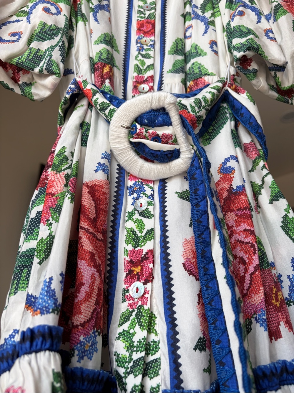 Farm Rio: Off-White Flower Tapestry Mini
Dress - Picture 8 of 13